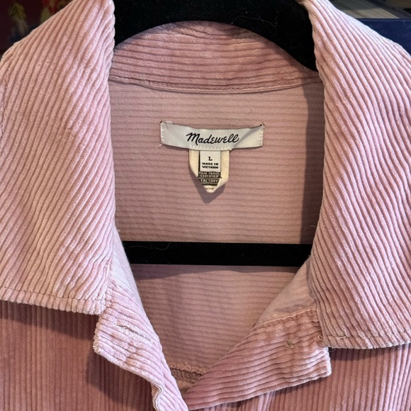 Madewell Corduroy Yorkway Shirt-Jacket - Pink✨ - Picture 5 of 6